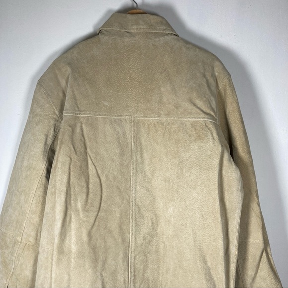 Junction West Leather Jacket Men's Beige Size M - Picture 8 of 16